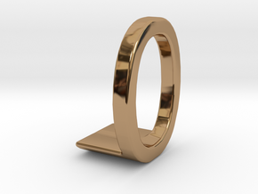 Two way letter pendant - LO OL in Polished Brass