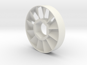 ER-11 Prop-Nut Collet Nut Fan CNC Chip Blower in White Natural Versatile Plastic