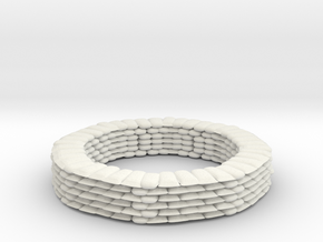 Sandbag Ring for 6mm, 1/300 or 1/285 in White Natural Versatile Plastic