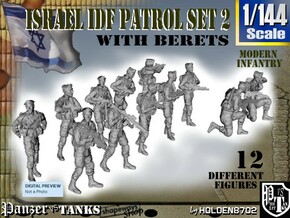 1-144 IDF BERET PATROL SET 2 in Tan Fine Detail Plastic