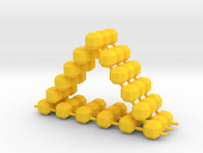 Triangulum in Yellow Processed Versatile Plastic