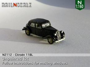 Citroën 11BL (N 1:160) in Tan Fine Detail Plastic