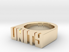 13.3mm Replica Rick James 'Unity' Ring in 14K Yellow Gold