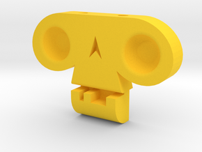 Skull by  it's a CYN! in Yellow Processed Versatile Plastic