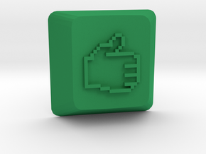 Thumbs Up Keycap - Cherry Mx  in Green Processed Versatile Plastic