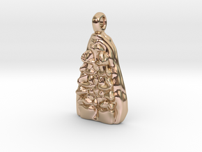 Bones Pendant in 14k Rose Gold Plated Brass