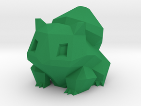 Low Poly Bulbasaur in Green Processed Versatile Plastic