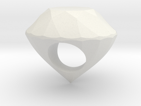 The Diamond Ring in White Natural Versatile Plastic