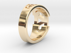 CADDRing-17.0mm in 14K Yellow Gold