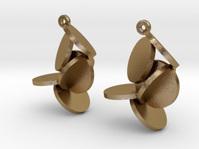 Confetti-earrings1 in Polished Gold Steel