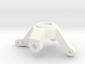 Axial BTA steering knuckle in White Processed Versatile Plastic