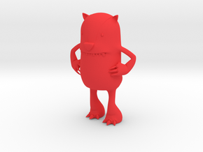 HBB Derp Badger Mascot in Red Processed Versatile Plastic