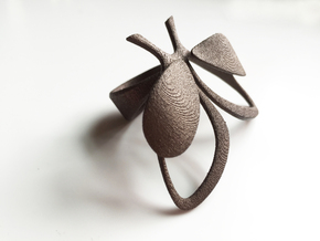 Coronata Ring  [7] in Polished Bronze Steel