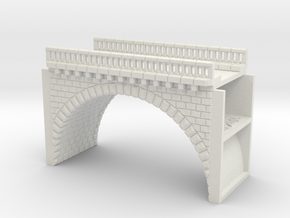 ZV1M1 Modular viaduct 1 track in White Natural Versatile Plastic
