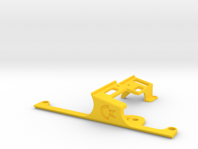 LONG Keyboard Mounts for Commodore 64c Cases in Yellow Processed Versatile Plastic