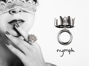 Nymph ring in Polished Silver