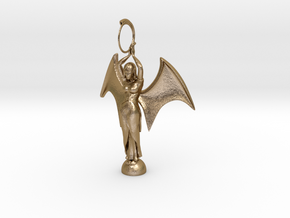 Angel in Polished Gold Steel