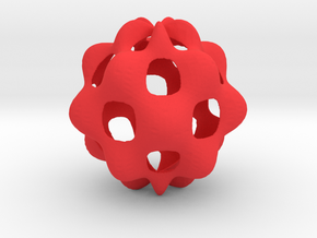 Oscillating spherical surface in Red Processed Versatile Plastic
