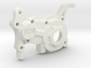 LCG 3 gear Left side gearbox for Associated B5M in White Natural Versatile Plastic