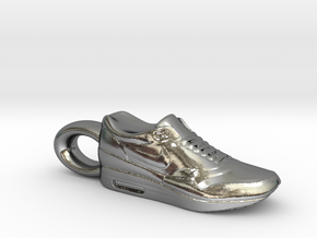 Nike Air Max 1 Sneaker Pendant in Polished Silver