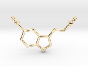 Serotonin Pendant in 14K Yellow Gold