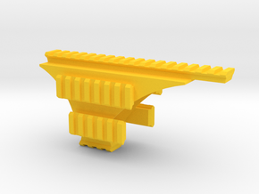 Pistol Hex-Rail in Yellow Processed Versatile Plastic