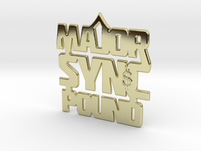 MAJOR Sync Pound 4.20 in 18k Gold Plated Brass