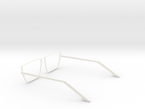 Glasses - Type4 in White Processed Versatile Plastic
