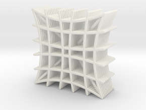 Coasters in White Processed Versatile Plastic