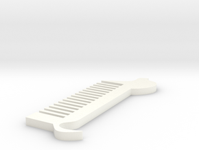 Dog comb in White Processed Versatile Plastic