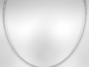 18 Inch Necklace in White Natural Versatile Plastic