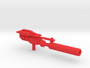 Optimus Prime Powermaster gun in Red Processed Versatile Plastic