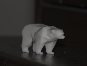 A Bear  - 5cm in White Processed Versatile Plastic