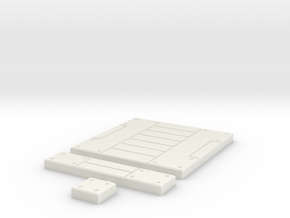 SciFi Tile 21 - Panelled Corridor in White Natural Versatile Plastic