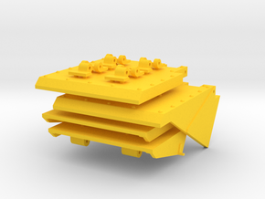 1/16 HL Pz IV Mud Flaps (Early) in Yellow Processed Versatile Plastic