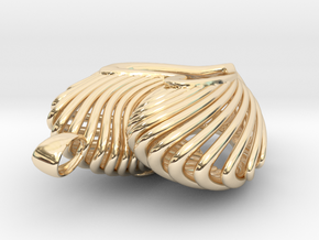 The Open Heart in 14k Gold Plated Brass
