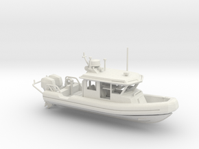 Defender 250 Rigid Inflatable Boat (1:148) in White Natural Versatile Plastic: 1:64 - S
