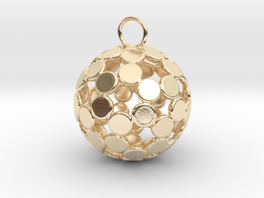 ColorBall Pendant in 14k Gold Plated Brass