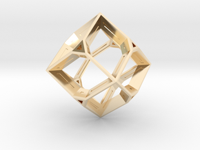 Truncated Octahedron in 14K Yellow Gold