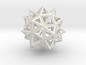 Diamond 3 in White Natural Versatile Plastic
