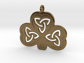 Celtic Shamrock in Polished Bronze