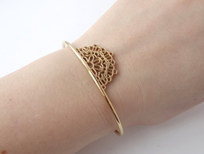 Half Lace Cuff - small in 14k Gold Plated Brass