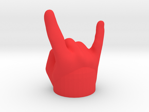 Mano Cornuta / gehörnte Hand - Kappe für Anhänger in Red Processed Versatile Plastic