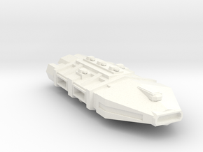 Carrier Battleship Hybrid in White Processed Versatile Plastic