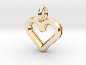 Resonant Heart Amulet - Small in 14K Yellow Gold