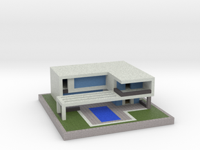 Minecraft House in Full Color Sandstone