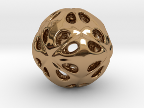 hydrangea ball 07 in Polished Brass