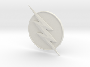 Reverse Flash CW Logo in White Natural Versatile Plastic
