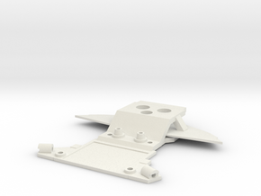 Subchassis V7 C12 Front Holders in White Natural Versatile Plastic