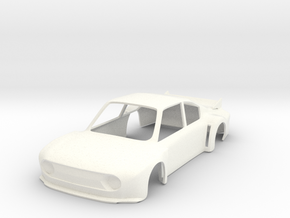 Skoda 130RS Super Saloon race car slot body - 1:32 in White Processed Versatile Plastic